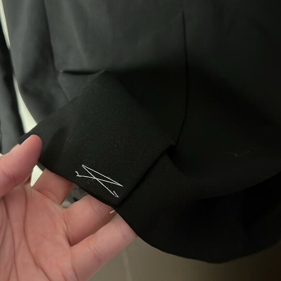 Norma Kamali Women's Blazer Black Single Breasted Lined Work Suit Jacket 10 - Picture 7 of 8